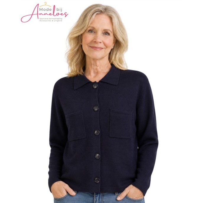 Barbara Lebek vest 55850062 navy Barbara Lebek vest 55850062 navy